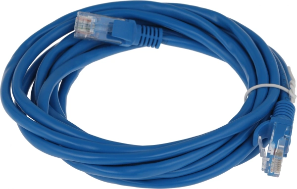 Патч-корд PP12-3M/B 1000G UTP 4 пары cat5E CCA molded 3м синий RJ-45 (m)-RJ-45 (m)