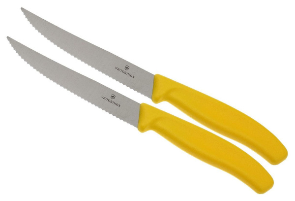 Набор ножей кухон. Victorinox Swiss Classic (6.7936.12L8B) компл.:2шт желтый блистер