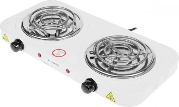 Плита Электрическая Galaxy Line GL 3004 белый эмалированный металл (настольная)