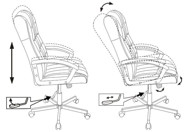 Кресло руководителя Бюрократ CH-823AXSN черный эко.кожа крестов. металл черный