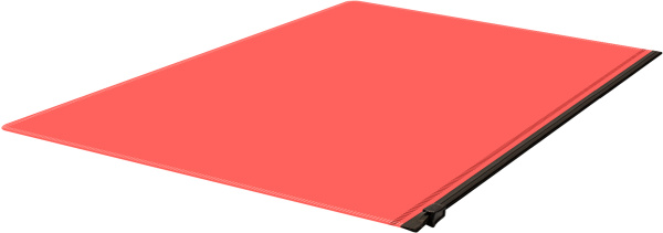 Папка на молнии ZIP Бюрократ -BPM5APINKBL A5 полипропилен 0.15мм коралловый цвет молнии черный