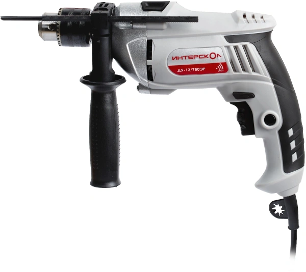 Дрель ударная Интерскол ДУ-13/750ЭР 750Вт патрон:кулачковый реверс (546.1.0.00)