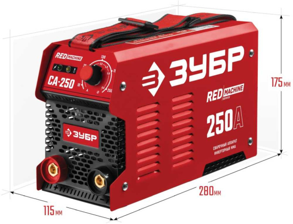 Сварочный аппарат Зубр СА-250 инвертор ММА 9.3кВт