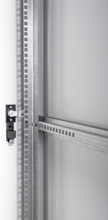 Шкаф коммутационный ЦМО (ШТК-Э-24.6.10-13АА) напольный 24U 600x1000мм пер.дв.стекл металл 2 бок.пан. направл.под закл.гайки 540кг серый 915мм 66кг 180град. 1187мм IP20 сталь