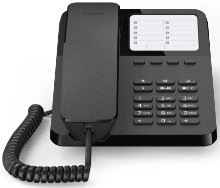 Телефон проводной Gigaset DESK400 черный
