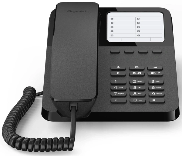 Телефон проводной Gigaset DESK400 черный