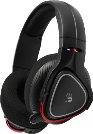 Наушники с микрофоном A4Tech Bloody MR710 черный 1.5м мониторные BT/Radio оголовье (MR710 BLACK)