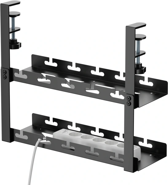 Кабель-канал Cactus CS-CM-400-2BK для столов 40x13.4x34.2см черный