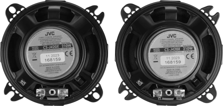 Колонки автомобильные JVC CS-J420X (без решетки) 210Вт 90дБ 4Ом 10см (4дюйм) (ком.:2кол.) коаксиальн