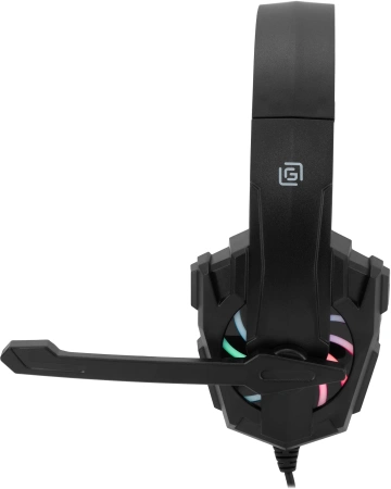 Наушники с микрофоном Оклик HS-L355G черный 1.8м мониторные оголовье (1939807)