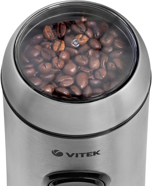 Кофемолка Vitek VT-7123 150Вт сист.помол.:ротац.нож вместим.:50гр стальной