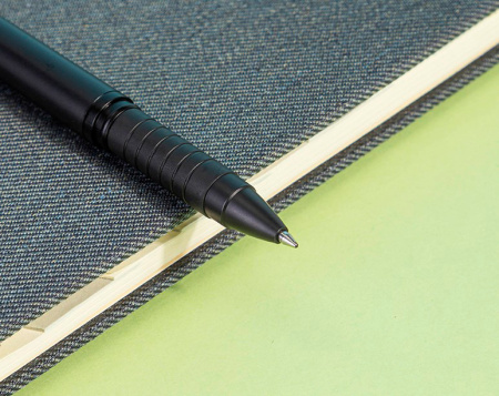 Ручка гелев. Deli S26-A ассорти d=0.7мм черн. черн. резин. манжета