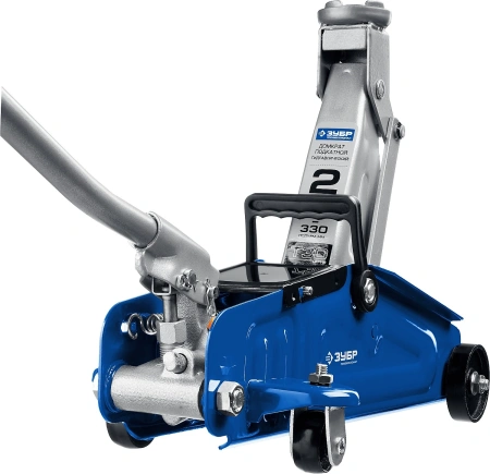 Домкрат Зубр Профессионал T30 подкатной гидравлический синий (43053-2)