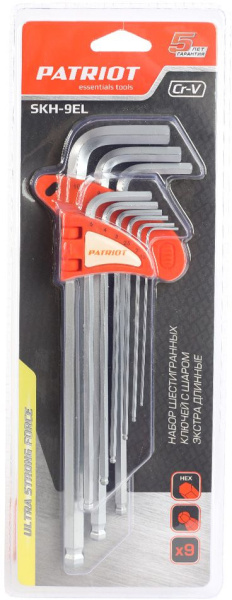 Набор инструментов Patriot SKH-9EL 9 предметов