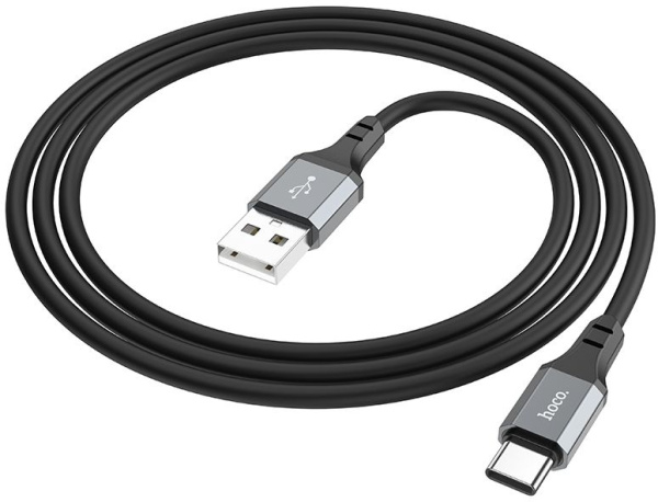 Кабель Hoco X86 X86 TYPE-C USB (m)-USB Type-C (m) 1м черный коробка