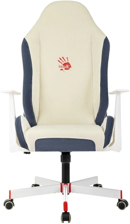 Кресло игровое A4Tech Bloody GC-830 белый с подголов. крестов. пластик белый пластик черный/белый