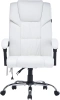Кресло Cactus с вибромассажем CS-CHR-OC02M-WT белый эко.кожа крестов. сталь