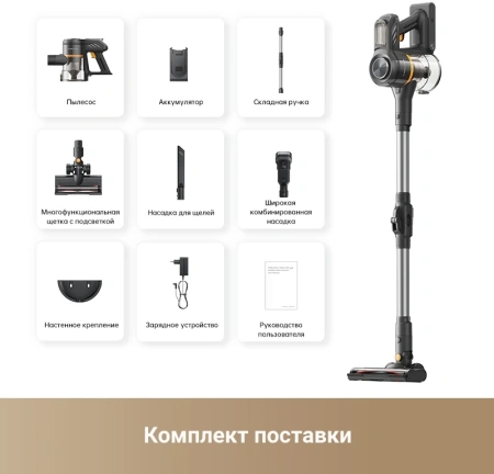 Пылесос ручной Dreame Trouver J20 250Вт серый