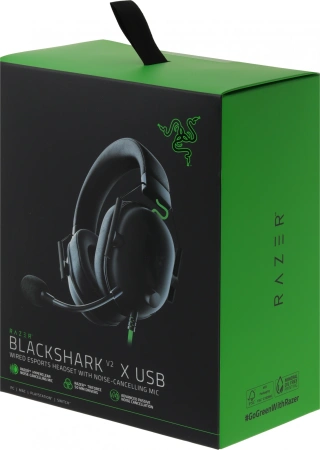 Наушники с микрофоном Razer Blackshark V2 X USB черный 2м мониторные USB оголовье (RZ04-04570100-R3M1)