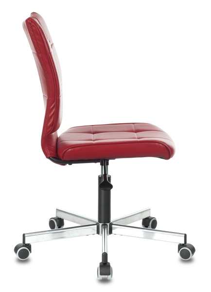 Кресло Бюрократ CH-330M красный Next-13 эко.кожа крестов. металл хром