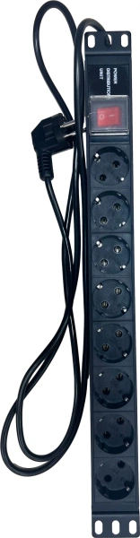 Блок распределения питания NTSS (NTSS-PDU-DA2034) гор.размещ. 8xSchuko базовые 16A Schuko 1.8м