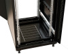 Шкаф коммутационный WRline (WR-TT-2766-AS-RAL9004) напольный 27U 600x600мм пер.дв.стекл задн.дв.стал.лист 2 бок.пан. направл.под винты 800кг черный 510мм 1388мм IP20 сталь