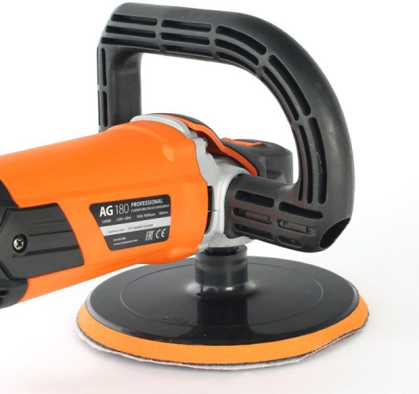 Полировальная машина Patriot AG 180 1200Вт 3600об/мин рез.шпин.:M14 d=180мм