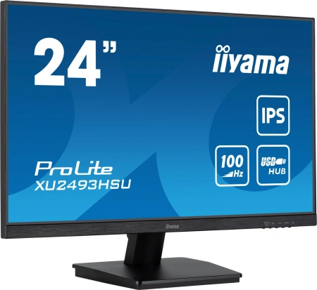 Монитор Iiyama 23.8" XU2493HSU-B6 IPS FHD чер 1ms HDMI DP USB M/M 110Hz 250cd In