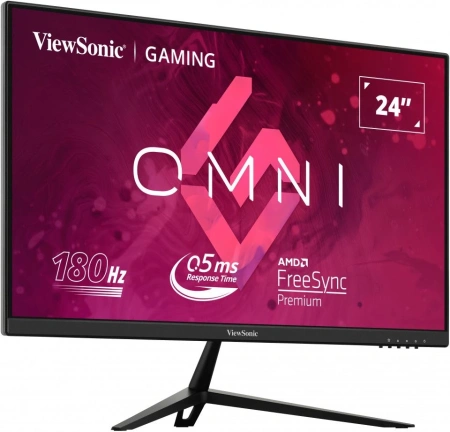 Монитор ViewSonic 24" VX2428 черный IPS LED 16:9 HDMI M/M матовая 250cd 178гр/178гр 1920x1080 180Hz FreeSync Premium DP FHD 3.1кг