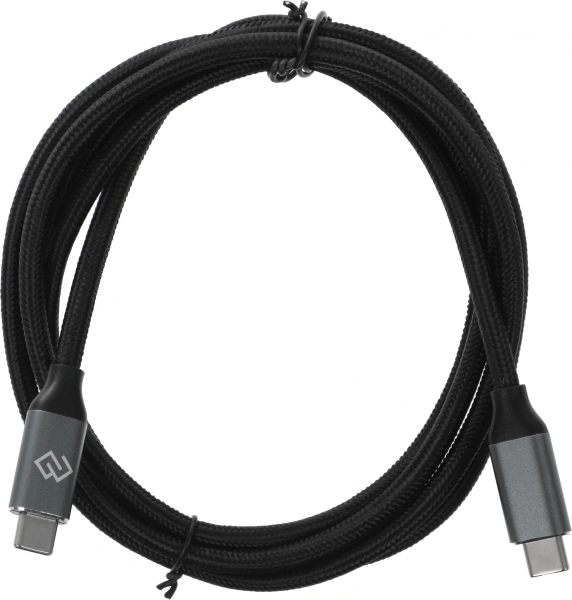 Кабель Digma D-Type-C-USB3.2-1.5m D-TYPE-C-USB3.2-100W-4K-1.5M 1.5м черный