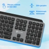 Клавиатура Оклик K859W черный/серый USB беспроводная slim Multimedia (2002136)