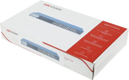 Коммутатор Hikvision DS-3E0526P-E 25G 1SFP 24PoE+ 270W неуправляемый
