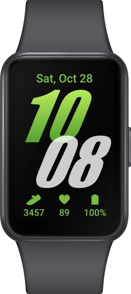 Смарт-часы Samsung Galaxy Fit 3 SM-R390 1.6" AMOLED корп.графит рем.графитовый р.бр.:M/L (SM-R390NZA
