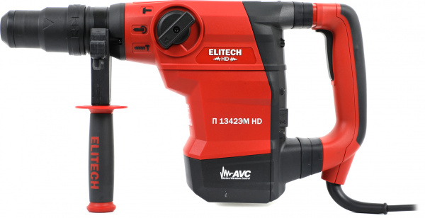 Перфоратор Elitech П 1342ЭМ HD (E2205.003.00) патрон:SDS-max уд.:10Дж 1300Вт (кейс в комплекте)