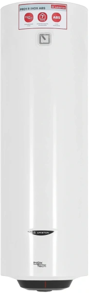 Водонагреватель Ariston PRO1 R INOX ABS 80 V SLIM 2K 2кВт 80л электрический настенный/белый