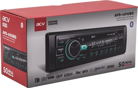 Автомагнитола ACV AVS-401UBG 1DIN 4x50Вт v5.0 AUX 2 (43342)