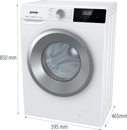 Стиральная машина Gorenje W2NHPI72SCS класс: A загр.фронтальная макс.:7кг белый инвертер