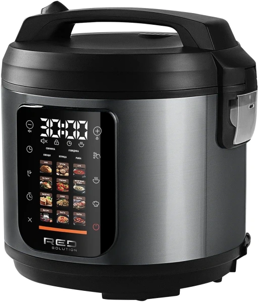 Мультиварка Red Solution M4100 5л 860Вт черный/стальной