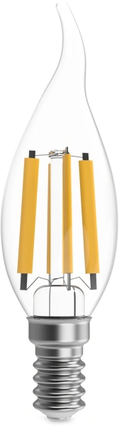 Лампа филам. Gauss Filament 13Вт цок.:E14 свеча 220B св.свеч.бел.теп. (упак.:10шт) (104801113)
