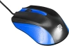 Мышь Оклик 225M черный/синий оптическая (1000dpi) USB (3but)