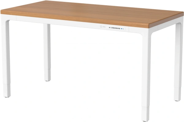 Стол для компьютера Cactus CS-ET-WWD столешница МДФ белый дуб молочный каркас белый 160x75x80см