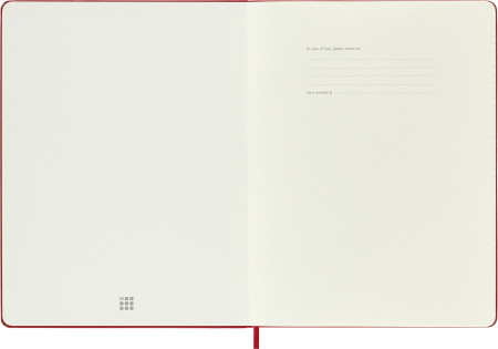 Блокнот Moleskine CLASSIC QP090F2 XLarge 190х250мм 192стр. линейка твердая обложка красный