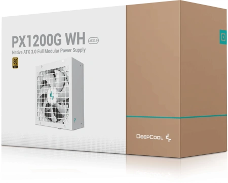 Блок питания Deepcool ATX 1200W PX1200G WH V2 Gen.5 80+ gold (20+4pin) APFC 135mm fan 8xSATA RTL