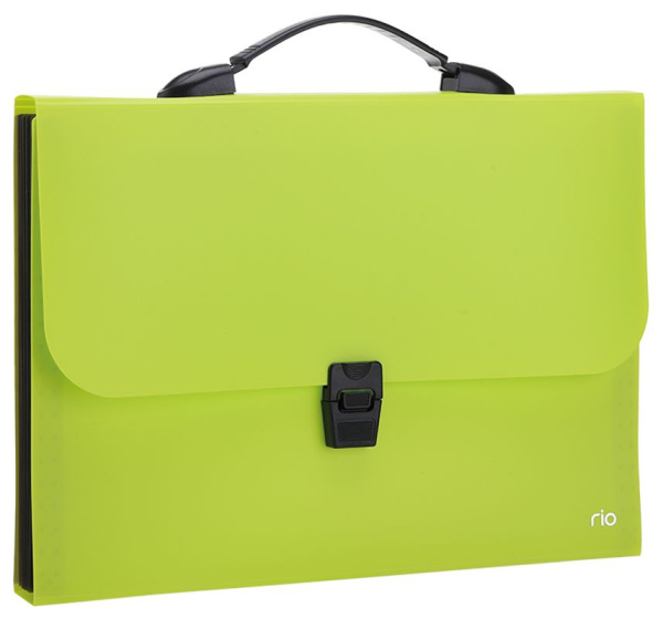 Папка-портфель Deli Rio EB40202 7 отдел. A4 полипропилен 0.6мм ассорти