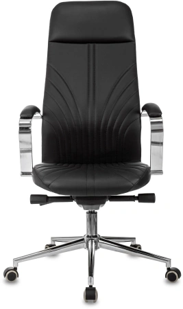 Кресло руководителя Бюрократ CH-610SL-Lux черный эко.кожа крестов. металл хром