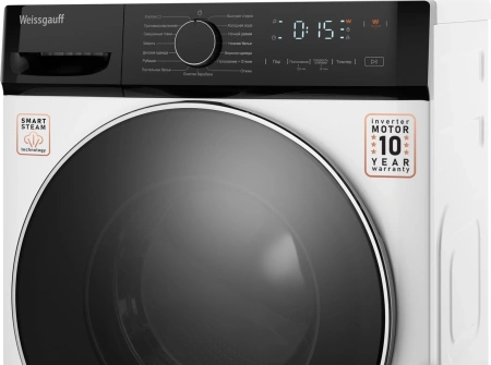 Стиральная машина Weissgauff WM 4627 Touch Inverter Steam класс: A+++ загр.фронтальная макс.:7кг белый