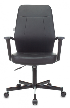 Кресло Бюрократ CH-605 черный эко.кожа крестов. металл черный