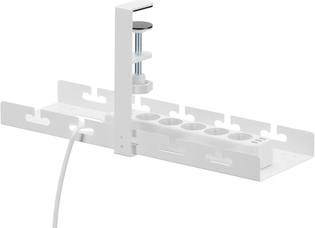 Кабель-канал Cactus CS-CM-400-1WT для столов 40x12.9x19см белый