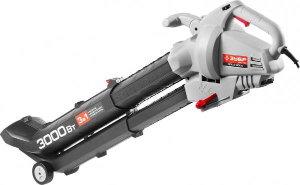 Воздуходувка Зубр ЗПСЭ-3000 3000Вт пит.:от сети серый/черный