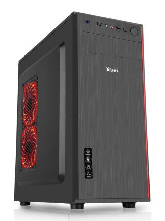 Корпус Accord JP-II черный без БП ATX 6x120mm 2xUSB2.0 1xUSB3.0 audio